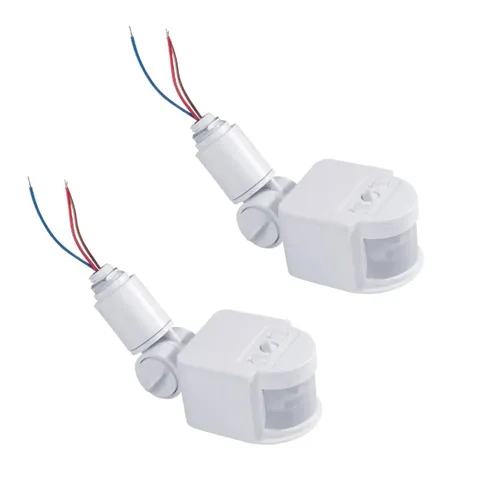 2pcs PIR Motion Sensor Switch Wall Light Switch For Power Consumption: 0.5W
