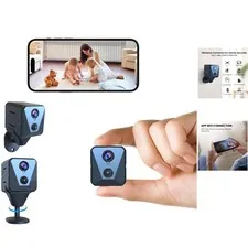 Compact 4K Security Camera with Night Vision & Remote Viewing - Battery Powered