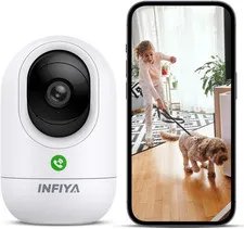 2K One-Tap Call Indoor Camera for Baby Elderly Pet Monitor, 1Pack | One-Tap Call