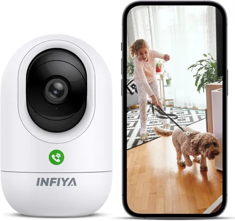 2K One-Tap Call Indoor Camera for Baby Elderly Pet Monitor, 1Pack | One-Tap Call