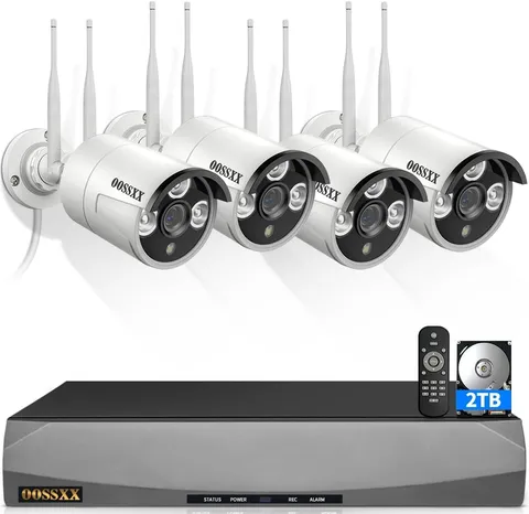 2026 Wireless WiFi Outdoor Security Camera System NVR