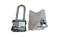 2-PACK Master Lock 1-3/4 In. Laminated Less Cylinder Padlock Body Long Shackle