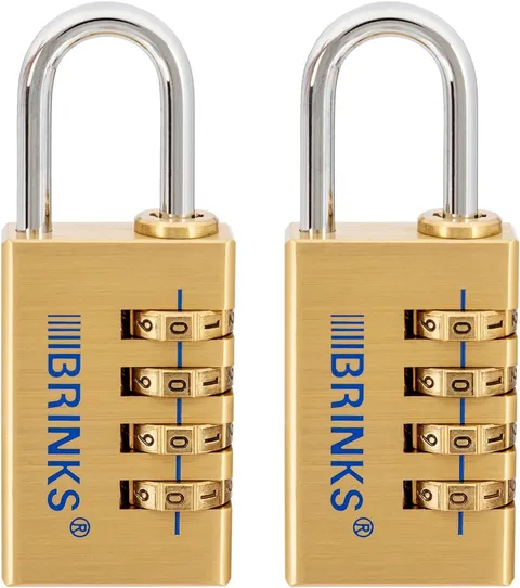 - 30Mm Solid Brass 4-Dial Resettable Padlock - Chrome Plated with Hardened Steel