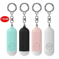 Personal Safe Alarm LED 130dB USB Rechargeable Emergency For Women Self Defense