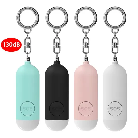 Personal Safe Alarm LED 130dB USB Rechargeable Emergency For Women Self Defense