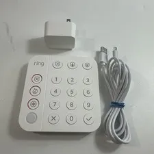 Ring Alarm Keypad (2nd Gen) Model 5AT2S7 Z-Wave Plus w/ Power Adapter Works 