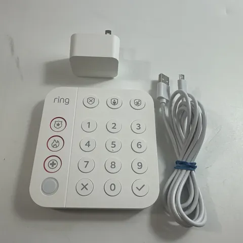 Ring Alarm Keypad (2nd Gen) Model 5AT2S7 Z-Wave Plus w/ Power Adapter Works 