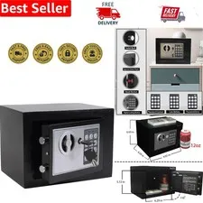 Reinforced Steel Compact Safe with Electronic Locking - Protect Your Valuables