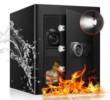 2.3 Cu Ft Fireproof Home Safe Box- Steel Security Box with Digital Electronic...