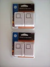 2 Pkg 2 Each GE Window/Door Alarm 45115 Security Chime/Alarm Battery Included 14
