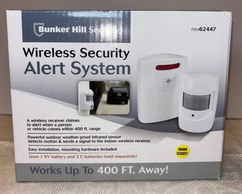 Bunker Hill Security Wireless Driveway Alert System Protection Safety New In Box