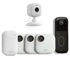 Blink Whole Home Security 5-Camera System Bundle Outdoor 2K+ & Doorbell + Mini2