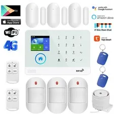 D29 US 4G+WiFi Tuya APP Wireless Home Security Alarm Burglar System+Alexa+Google