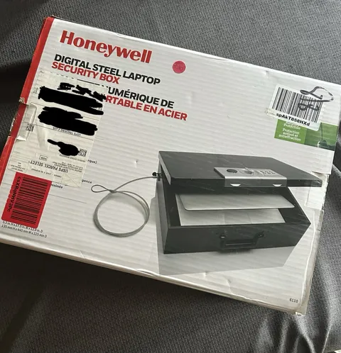 Honeywell 6110 Steel Digital Combo Laptop Security Box, Never Used
