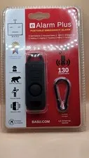 e Alarm Plus Portable Emergency Alarm, 130 Decibel, 30 Minutes of Total Use, New
