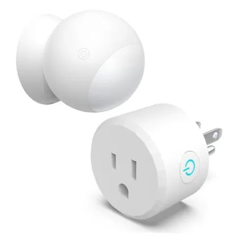 Wireless Motion Sensor Outlet with Timer, Plug-N-Play PIR Motion Activated