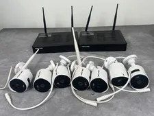 Night Owl 7 WiFi Security Cameras 2 WNVR-WNIP2-V2 NVRs Untested Parts Repair