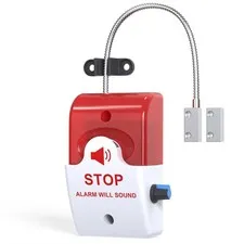 Exit Door Alarm with 110dB Siren, Emergency Exit Security Device, Easy Instal...