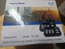 Tekey TBOX TK-708 Multi-Channel Long Range FM Wireless Intercom System  White
