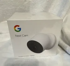 Google Nest Cam 1080p Wi-Fi Battery Indoor/Outdoor Night Vision Camera White