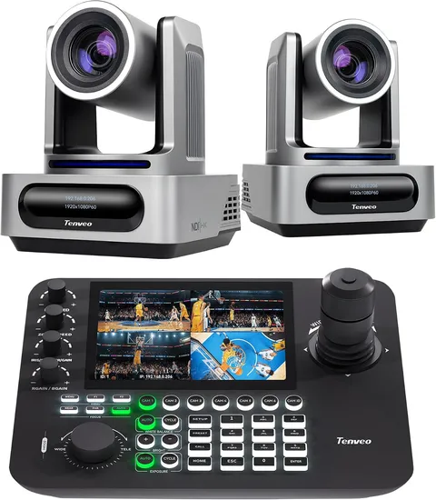PTZ Camera and Controller Bundle/Kits - 30X Optical Zoom AI NDI PTZ Camera(2Pcs)
