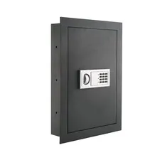 In-Wall Safe with Electronic Keypad and 2 Manual Override Keys - Protect Mone...