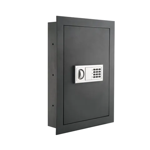 In-Wall Safe with Electronic Keypad and 2 Manual Override Keys - Protect Mone...