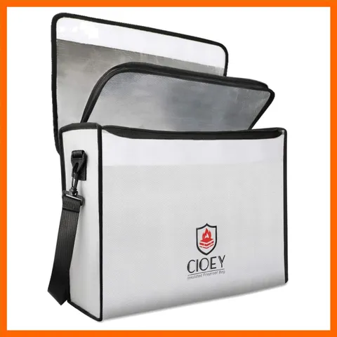 Fireproof Document Bag - Fireproof Box [Thermal Insulated] Fireproof Safety B...