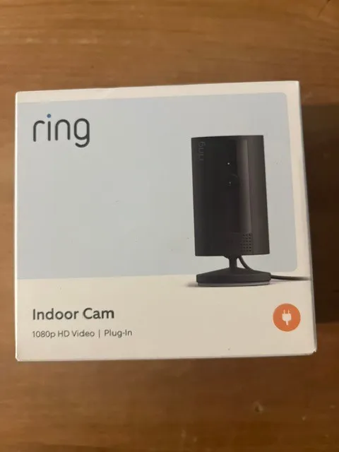 Ring Stick Up Plug-in 1080p HD Indoor Security Camera - Black