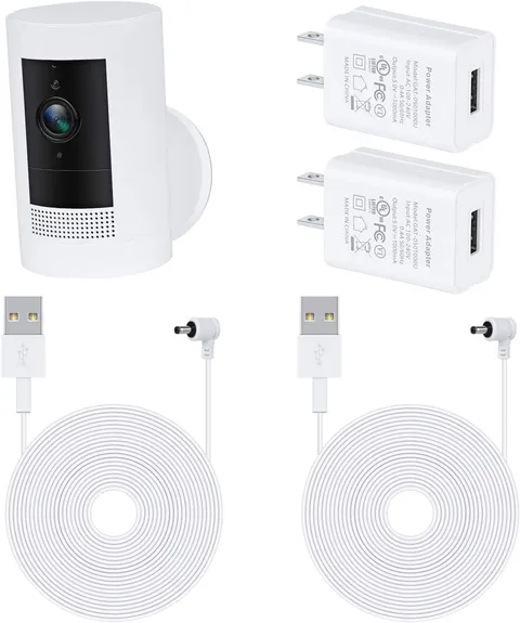 2Pack Power Adapter for Stick up Cam Battery(3Rd Gen), with 30Ft/9M Weatherproof