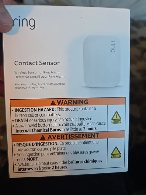 Ring Alarm Contact Sensor (2nd Gen) 1-Pack White NEW SEALED