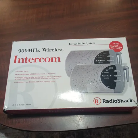 Radio Shack 900MHz Wireless Intercom System 43-3102 One Pair Expandable System