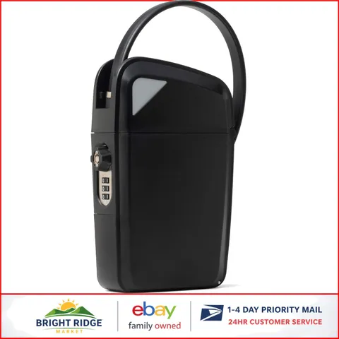 Durable Compact Safe with 3-Digit Combination and Key Access for Peace of Mind