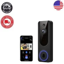 Weather-Resistant 1080p WiFi Doorbell Camera with Night Vision & App Control