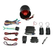 Car Vehicle Security System Burglar Alarm Anti-theft System 2 Remote Anti-theft