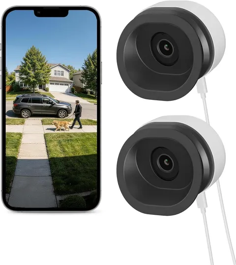 5Ghz 3MP 2K WiFi Magnetic Window Angle Mounted Camera Adjustable Cloud Storage