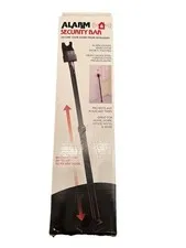 U.S. Patrol Adjustable Door Bar Security Electric Sound Alarm Safety Black New