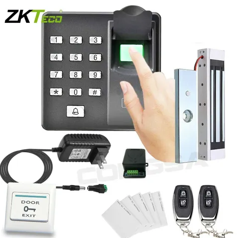 Door Access Control System Biometric Fingerprint zkteco, Magnetic Lock, 2 Remote