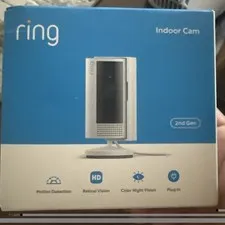Ring Indoor Cam 2nd Gen Wi-Fi, 1080p FHD, White