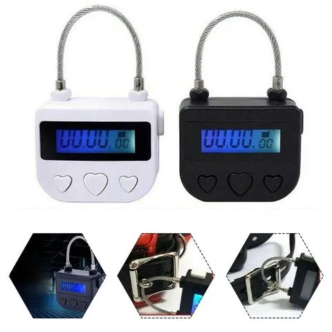 Time Lock Steel Wire 1 Hours Waterproof 30 Days 5V Charging Voltage Lock Multi
