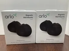 2 Arlo Magnetic Wall Mounts For Arlo Ultra Ultra 2 Pro 3&4Cameras VMA5001 Black
