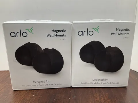 2 Arlo Magnetic Wall Mounts For Arlo Ultra Ultra 2 Pro 3&4Cameras VMA5001 Black