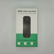 Blink Wireless Video Doorbell 2nd Gen Black HD Battery Powered - NEW - FREE SHIP