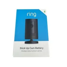 Ring Stick Up Cam Battery - Indoor/Outdoor Smart Security Camera Black New