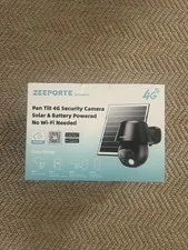 Pan Tilt 4G Security Camera Solar & Battery Powered No WiFi Needed