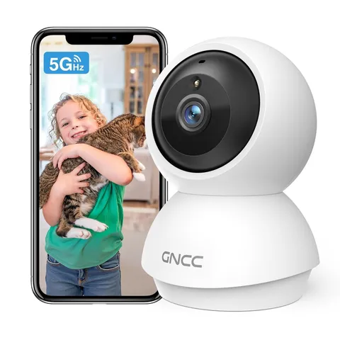 GNCC 2K Indoor Security Camera WiFi PTZ Night Vision Alexa Motion Tracking