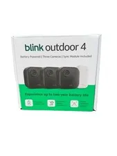 Blink Outdoor 4 (4th Gen 2025) Wireless 3 Camera Security System + Sync Module
