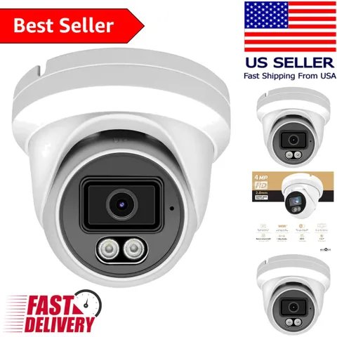 Reliable 4MP PoE Outdoor Camera - Motion Alerts, Night Vision, Waterproof Design
