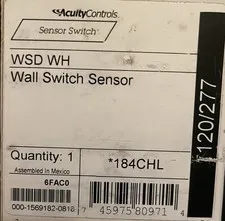 New Acuity Sensor Switch WSD WH Wall Switch Sensor White
