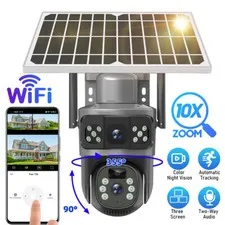 Outdoor 1080P Solar Powered Security Energy Camera Wireless WiFi IP Home CCTV HD